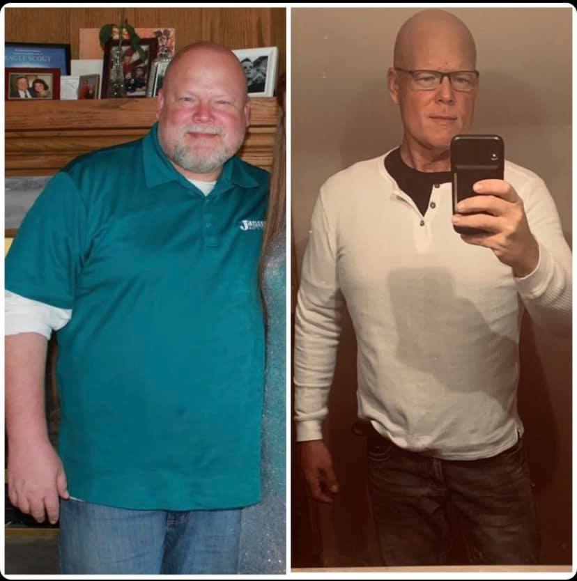 Michael McCain Zero Carb Roofer Transformation In a White Sweater